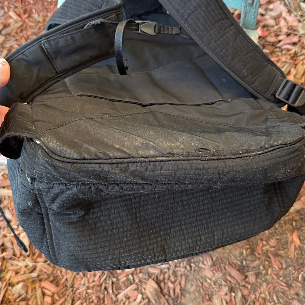Vera Bradley Black Quilted Campus Backpack~pls read!